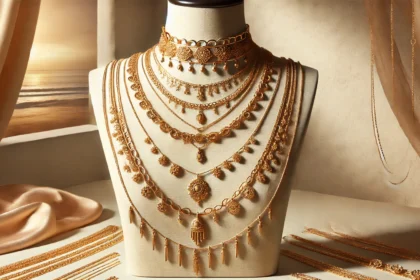 Womens Layered Gold Necklaces