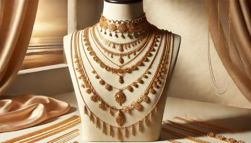 Womens Layered Gold Necklaces