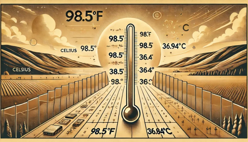 98.5 F to C